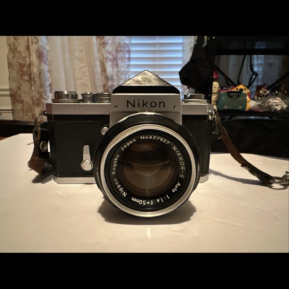 Nikon Classic Black and Silver Film Camera